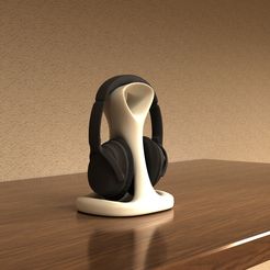 Model_5_2.jpg Archivo STL Soporte para auriculares - Modelo 5・Diseño para descargar y imprimir en 3D