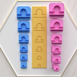 Libra-5.png Digital .Stl Libra Zodiac Stampers *6 sizes *2 stamper versions / File for Use in a 3D Printer