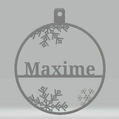 maxime.jpg Personalized bauble Maxime