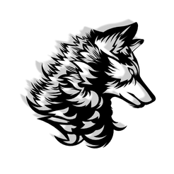 Wall-art-Lobo-v4.png WALL ART WOLF / DECORATIVE WALL SCULPTURE OF WOLF