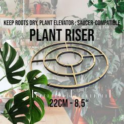 3d-printable-palnt-riser_22cm.jpg Boost Plant Health: 3D Printable Plant Riser for Root Health & Enhanced Drainage! For Indoor and Outdoor Garden