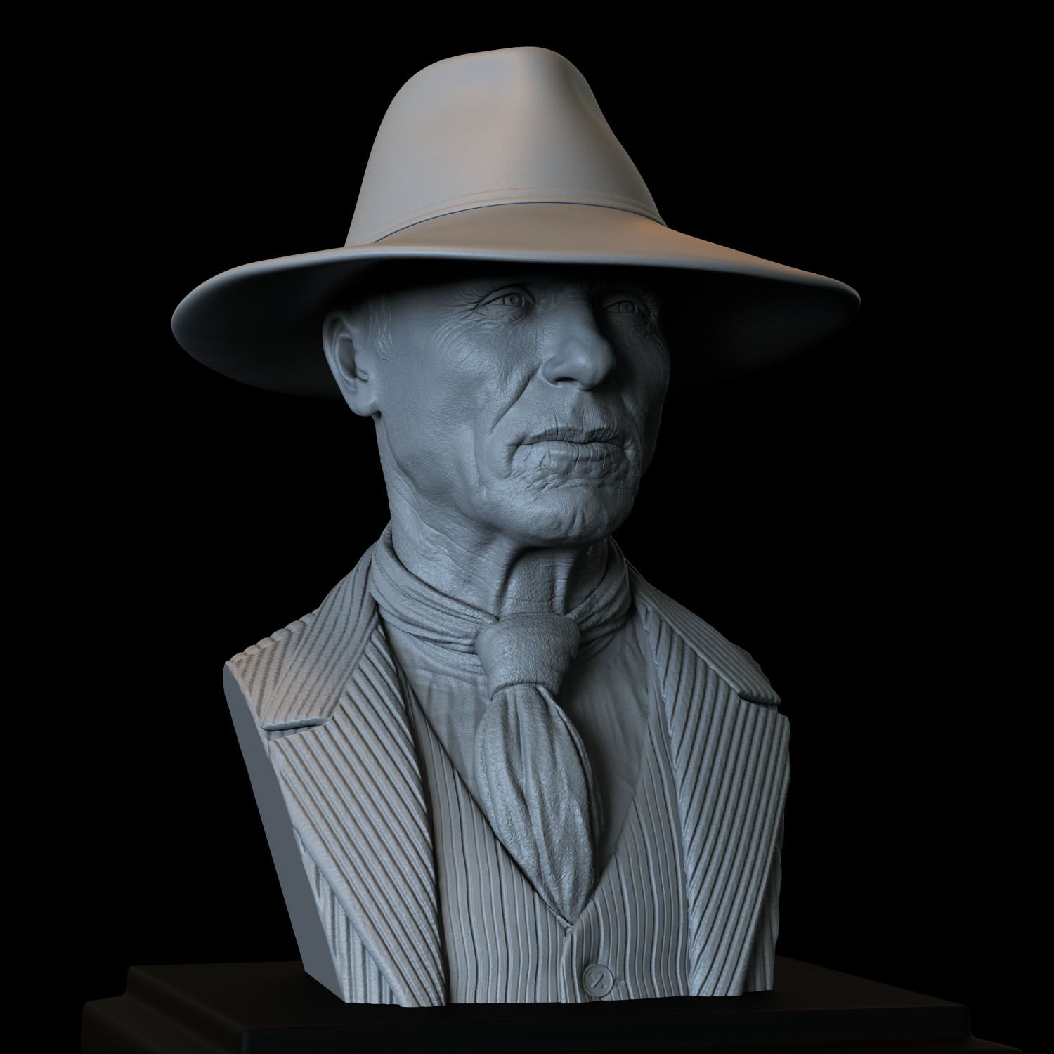 01.RGB_color.jpg Файл 3D Man In Black (Ed Harris) from Westworld, portrait, bust, 200mm・3D модель для печати скачать, sidnaique