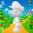 98.jpg Luigi - Super Mario Fan Art 3D Model
