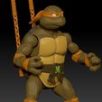 ScreenShot592.jpg Michelangelo TMNT 6" Action Figure for 3d printing.