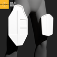 2.png 3D file The Mandalorian - Thigh Plate armour - 3D model - STL (digital download)・3D print model to download