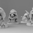 Squigs-Diorama-2.jpg Бесплатный STL файл Двуногие компакторы для мусора・Дизайн 3D-принтера для скачивания