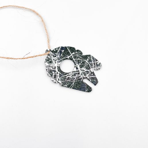 Millennium Falcon PENDANT NECKLACE JEWELRY EARRINGS 3D model