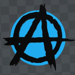 Capture d’écran 2017-10-16 à 14.40.33.png Free STL file Anarchy symbol magnet・Object to download and to 3D print