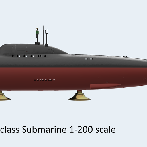 Alfa class Submarine model for static display