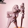 PiniMinis_bathrobe01.jpg FELICITY PURRKINS: CAT TROUBLE - STL PINUP FIGURE