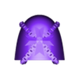 Shields_and_PadsCube_243.stl Templar Shoulder Armour PT2- the Sequel