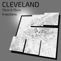 Schermata-2021-12-09-alle-12.23.24.png STL file 3D Cleveland | Digital Files | 3D STL File | Cleveland 3D Map | 3D City Art | 3D Printed Landmark | Model of Cleveland Skyline | 3D Art・3D print design to download