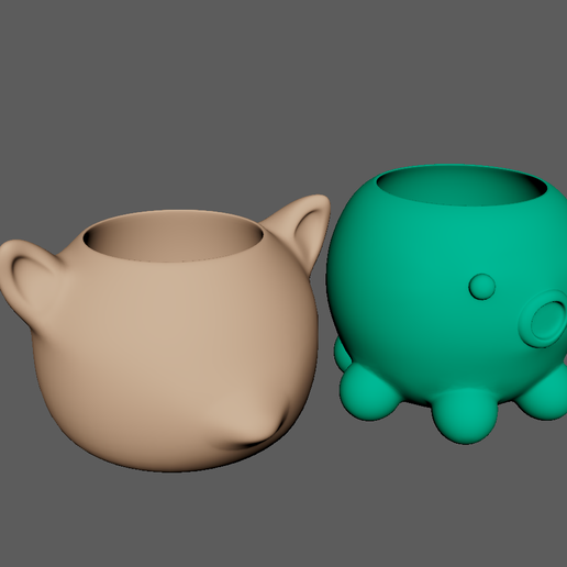 Unique Potted Plant 3D model