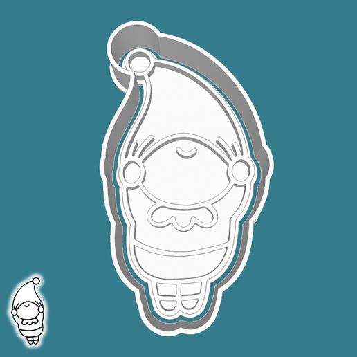 150-1.jpg Christmas | New Year cookie cutters - santa’s little helpers set / bundle - 6 pieces