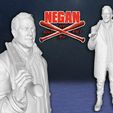 00.jpg Negan Walking Dead Tv Series Zombie Rick Daryl 3D Print Model 3D print model