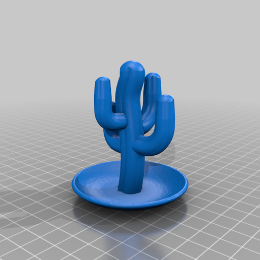 Cactus Ring Holder 3D model