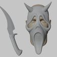 Ghostface_RunningBlood_7.jpg Danny Johnson - Ghostface - Running Blood Cosplay Mask & Knife - Dead by Daylight