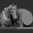 Love-horses-busts7.jpg Love horses bust 3D print model