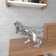 46.effectsResult.png STL file T Rex LowPoly・3D printer design to download