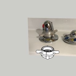 Robinet de mitigeur de douche avec photo.jpg Free STL file Single Handle Shower Faucet・Template to download and 3D print