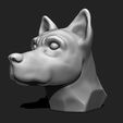 9.jpeg Tête de chien STL - Prêt pour l'impression 3D Modèle d'impression 3D