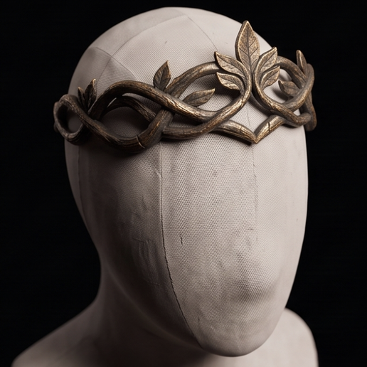 Elven Vine Crown – Forest Fantasy Leaf Crown / Wearable Cosplay Headpiece
