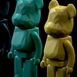 Untitled_Viewport_039.png Bearbrick Articulated Low poly faceted Articulated