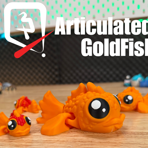 Articulated GoldFish 3D model