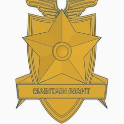 MFP-Badge-splash.jpg Free STL file MFP Badge - MAINTAIN RIGHT・3D print design to download