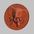2.png Elephant simple relief 3D STL file