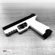 ima_4fbafec.jpeg 3D Printed Semi-Auto Airsoft Pistol -The Pudding- No Gas needed, No Batteries needed
