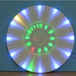 4c32642d583448813c89d3e8d157fb5a_preview_featured.jpg Free STL file ANIMATED RGB WALL CLOCK・3D print design to download
