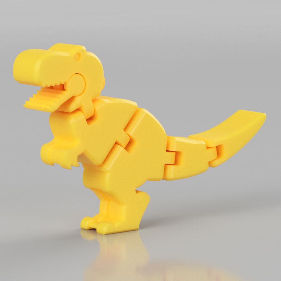 n_trex_keyring v6.jpg Archivo STL gratis Llavero Flexy de Baby T-rex・Modelo de impresión 3D para descargar, hardprint2018