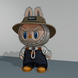 labubu-bucket-hat-3d-model-stl-2.png Labubu bucket hat street style
