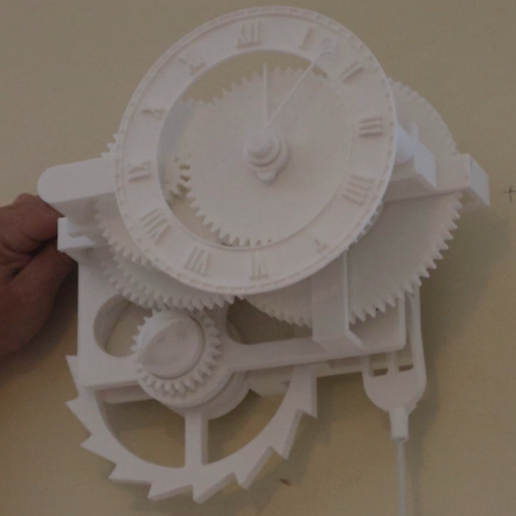 Rubber Band Clock 3D model