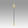 9.jpg FE If Fates Birthright Aqua Staves Cosplay Weapon replica