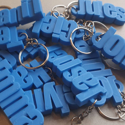 🗝️ Make your own custom Keychain with Openscad・ STL File for 3D