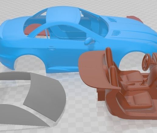 🚗 Mercedes SLK AMG 2005 Printable Car・ 3D File for 3D printing・Cults
