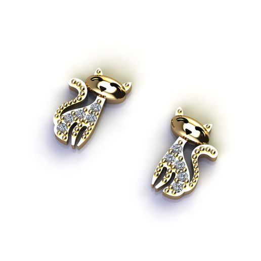 Kid Earrings  3dm with stl files 3D print model 3D model