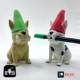 Pic-2024-03-10T134313.765.png Dog With Gnome Hat Figurine / Pencil Holder / 3MF Included