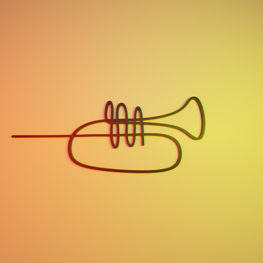 trumpet box 3D model