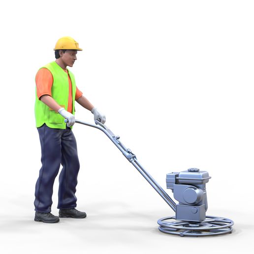 🚧 N12 Construction worker troweling tool・ STL File for ・Cults