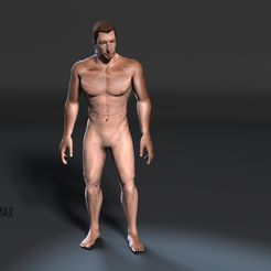 0.jpg 3D file Naked Old Man-Rigged 3d game character Low-poly 3D model・3D print design to download, igorkol1994