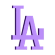 LA Dodgers Logo v1.stl LA Dodgers Logo