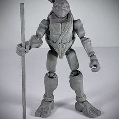 IMG_7966.jpeg Archivo STL "Figura de acción de la tortuga "Donny・Modelo de impresora 3D para descargar