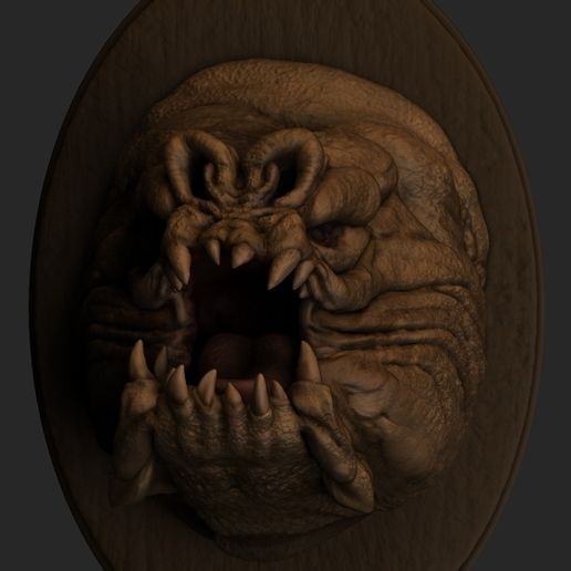 STL file Mounted Head ・3D printable model to download・Cults