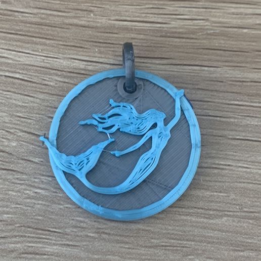 Mermaid Pendant/Keychain 3D model