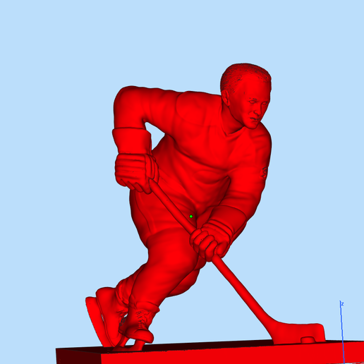 Hockey player number 9 3D model