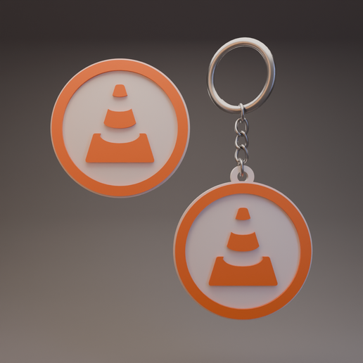 VLC - Keychain and Coin/Badge 3D model