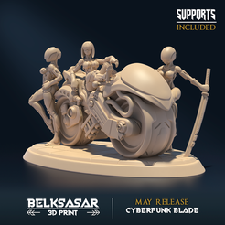 01.png STL file Neon Nighthuntress・3D printable model to download
